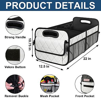 Trunk Organizer 50L Waterproof 6 Pockets Car SUV Truck Storage