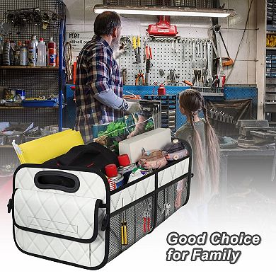 Trunk Organizer 50L Waterproof 6 Pockets Car SUV Truck Storage