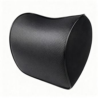 2 Pack Car Leather Neck Pillow Memory Foam Breathable Removable Cover Anti-fatigue