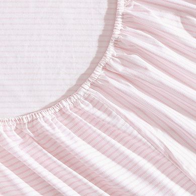 Sheet Set 100% Cotton Percale Deep Pocket 4 Pillowcases