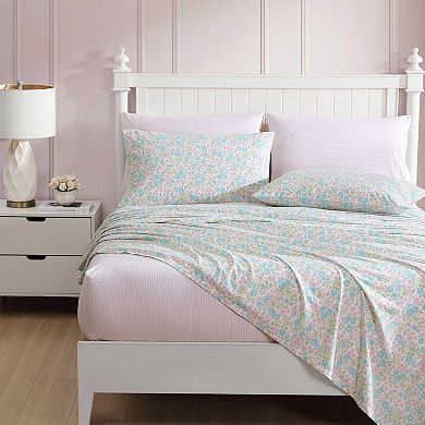 Sheet Set 100% Cotton Percale Deep Pocket 4 Pillowcases