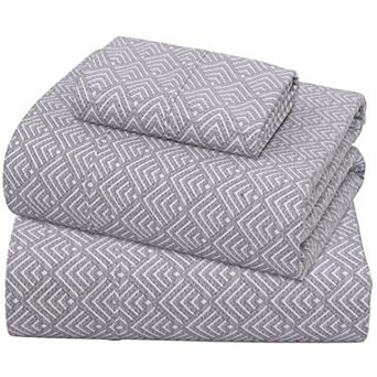Cotton Percale Sheets 3 pc Set 200 Thread Count 16" Deep Pocket Breathable Lightweight Crisp