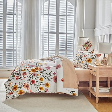 Floral Comforter Set 7pc Botanical Bed in a Bag Microfiber Bedding with Sheets