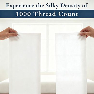 Cotton Sheets 1000 Thread Count Sateen Weave Deep Pockets