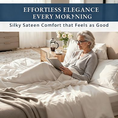 Cotton Sheets 1000 Thread Count Sateen Weave Deep Pockets