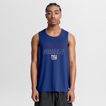 Men's Nike Royal New York Giants Kickoff Miler Dri-FIT Tank​ Top
