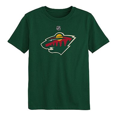 Preschool Outerstuff Green Minnesota Wild Primary Logo T-Shirt