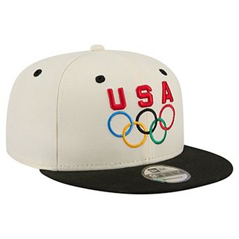 Men's New Era Cream Team USA Chrome 9FIFTY Snapback Hat