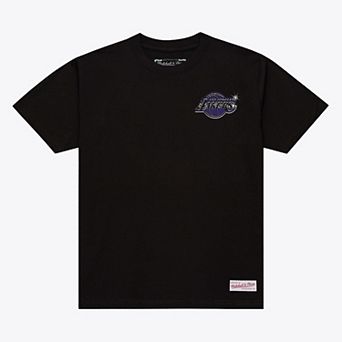 Men's Mitchell & Ness Black Los Angeles Lakers Airbrush T-Shirt