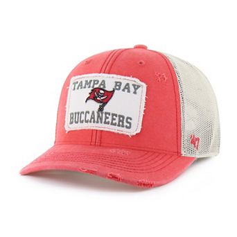 Men's '47 Red Tampa Bay Buccaneers Egremont Well-Worn Adjustable Trucker Hat
