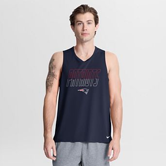 Men's Nike Navy New England Patriots Kickoff Miler Dri-FIT Tank​ Top