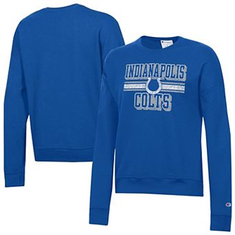 Women's Champion Royal Indianapolis Colts Powerblend Fleece Sweatshirt
