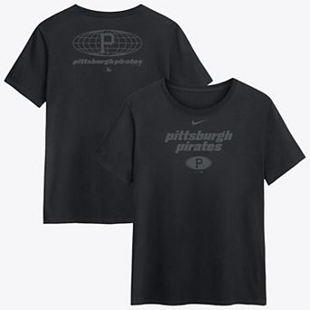 Women's Nike Black Pittsburgh Pirates Globe Logo T-Shirt