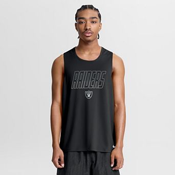 Men's Nike Black Las Vegas Raiders Kickoff Miler Dri-FIT Tank​ Top