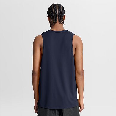 Men's Nike Navy Denver Broncos Kickoff Miler Dri-FIT Tank​ Top
