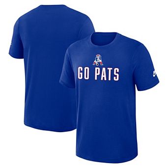 Men's Nike Royal New England Patriots Rewind Slub T-Shirt