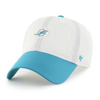 Men's '47 Cream Miami Dolphins Modernia Clean Up Adjustable Hat