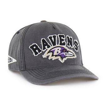Men's '47 Charcoal Baltimore Ravens Calderwood Well Worn Hitch Adjustable Hat