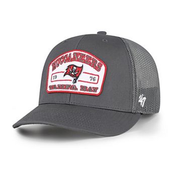 Men's '47 Graphite Tampa Bay Buccaneers Roadway Adjustable Trucker Hat