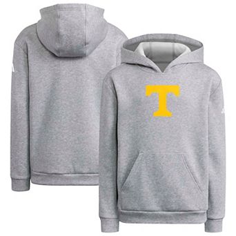 Youth adidas Heather Gray Tennessee Volunteers Primary Logo Hoodie