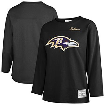 Women's '47 Black Baltimore Ravens Game Nod Timeless T-Shirt