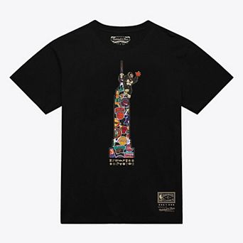Men's Mitchell & Ness Black New York Knicks King K T-Shirt