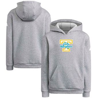 Youth adidas Heather Gray Tennessee Lady Vols Primary Logo Hoodie