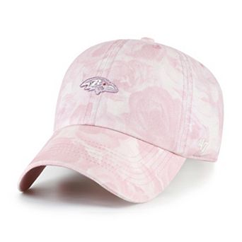 Women's '47 Pink Baltimore Ravens Gardenia Clean Up Adjustable Hat