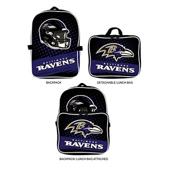 MOJO Baltimore Ravens Backpack & Lunch Box 2 pc Set