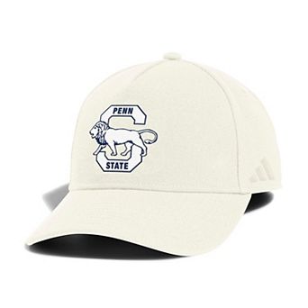 Men's adidas Cream Penn State Nittany Lions Elevated A-Frame Adjustable Hat