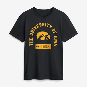 Men's Nike Black Iowa Hawkeyes Primetime Crew T-Shirt
