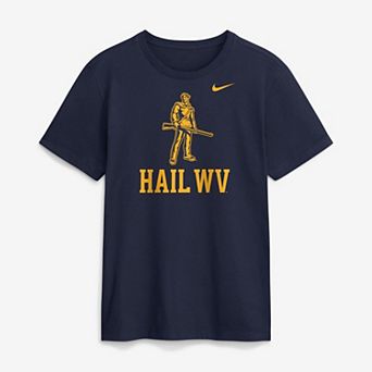 Men's Nike Navy West Virginia Mountaineers Primetime Logo Mantra T-Shirt