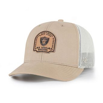 Men's '47 Khaki Las Vegas Raiders Bonehide Trucker Adjustable Hat