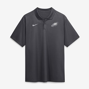 Men's Nike Anthracite Philadelphia Eagles Fractal Logo Victory Dri-FIT Polo