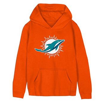 Preschool Orange Miami Dolphins Primary Logo Fleece Hoodie