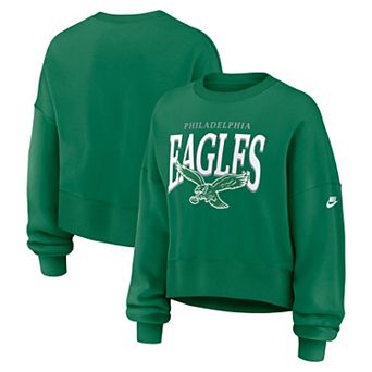 Women's Nike Kelly Green Philadelphia Eagles Oversized Phoenix Fleece Sweatshirt