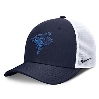 Men's Nike Navy/White Toronto Blue Jays Tonal Rise Trucker Dri-FIT Adjustable Hat