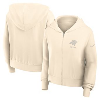 Women's Nike Natural Carolina Panthers Established Date Full-Zip Hoodie