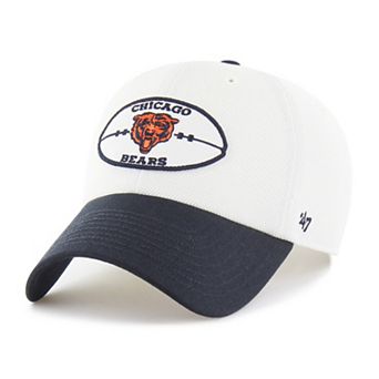Men's '47 Cream/Navy Chicago Bears Pique Patch Clean Up Adjustable Hat