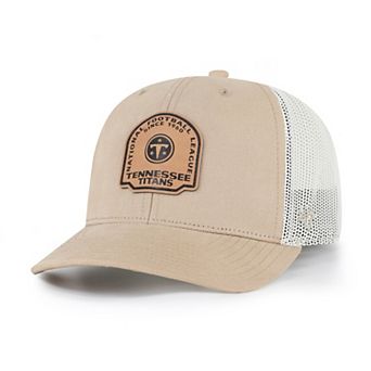 Men's '47 Khaki Tennessee Titans Bonehide Trucker Adjustable Hat