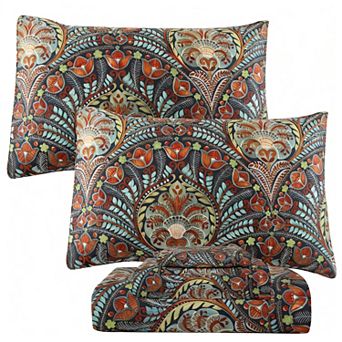 Cotton Sheets Floral Bird Butterfly 4 pc Deep Pocket Soft Bedding Set