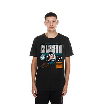 Men's New Era Macklin Celebrini Black Player Spotlight Name & Number T-Shirt