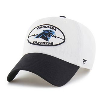 Men's '47 Cream/Black Carolina Panthers Pique Patch Clean Up Adjustable Hat