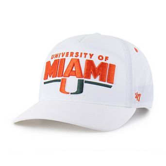 Unisex '47 White Miami Hurricanes brrr° Expressway Hitch Adjustable Hat
