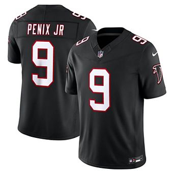 Men's Nike Michael Penix Jr. Black Atlanta Falcons Alternate Throwback Vapor F.U.S.E. Stitched Limited Jersey