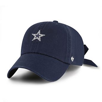 Women's '47 Navy Dallas Cowboys Bow Back Clean Up Adjustable Hat