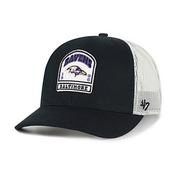 Men's '47 Black Baltimore Ravens Headstone Trucker Adjustable Hat