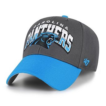 Men's '47 Charcoal Carolina Panthers Split Block MVP Adjustable Hat
