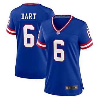 Women's Nike Jaxson Dart Royal New York Giants Alternate 2 Classic Game Jersey