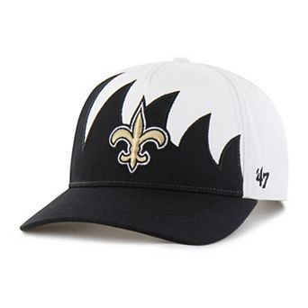 Men's '47 White New Orleans Saints Jagged Hitch Adjustable Hat